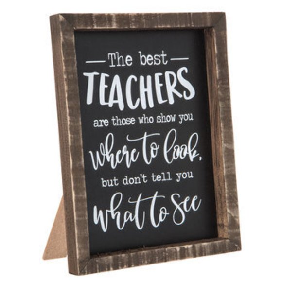 NEW! Teacher's Classroom or Home Decor Inspirational Wood Sign Table or … - Picture 2 of 4